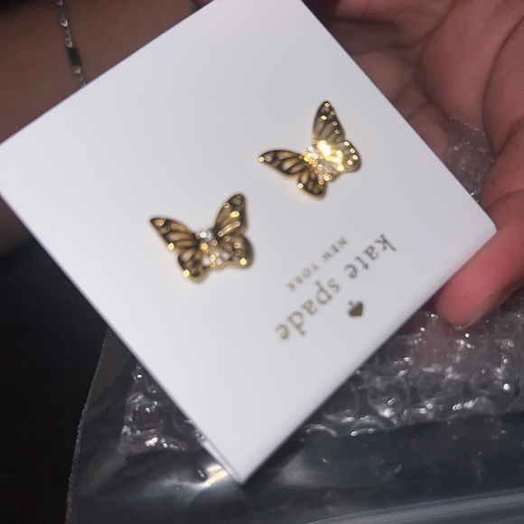 ♠️kate spade butterfly studs - Picture 4 of 5